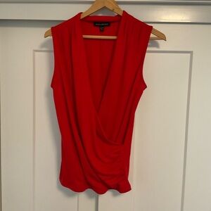 BR Wrap style sleeveless blouse